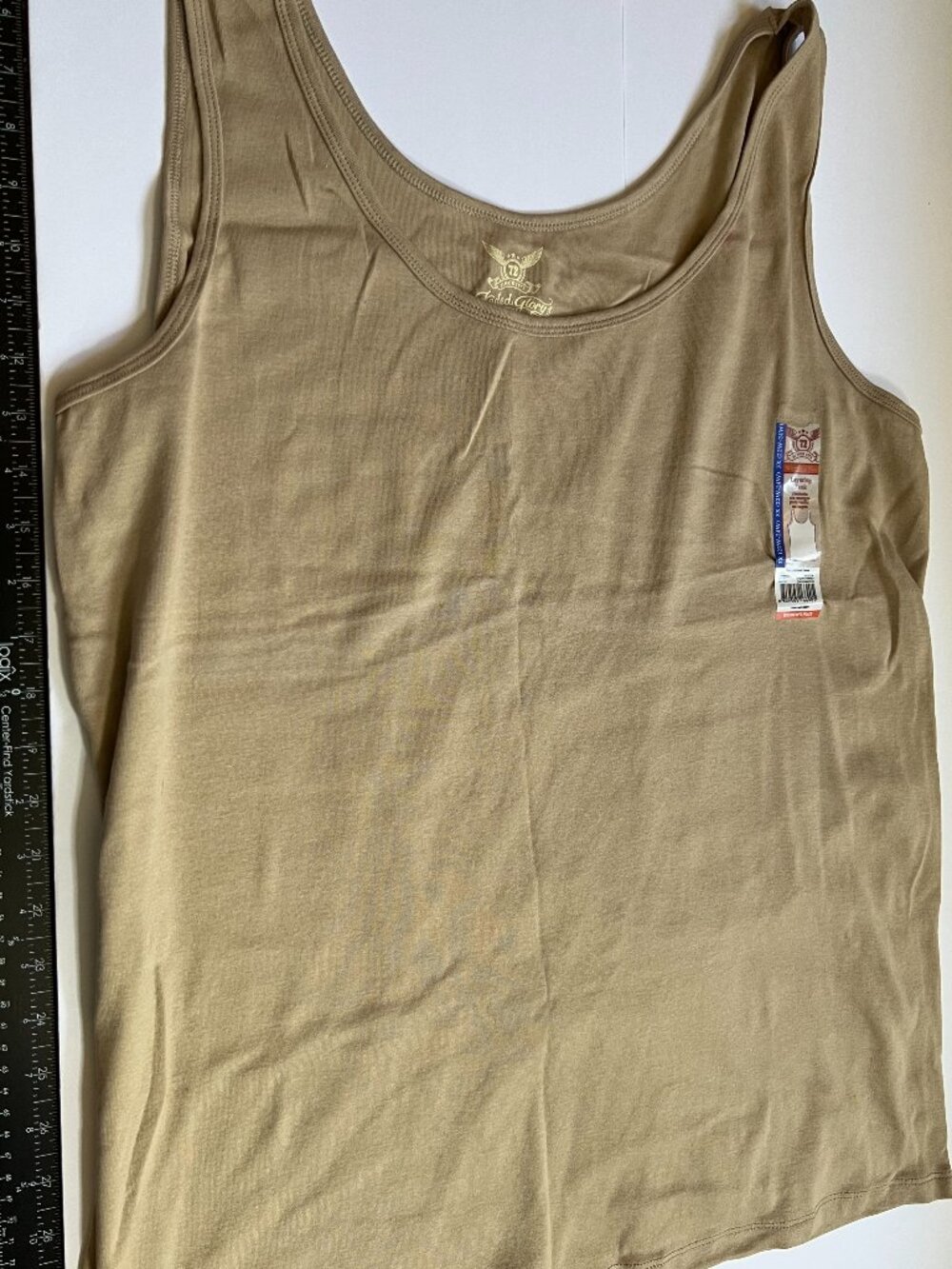 Faded Glory Beige Tank Top W 3X